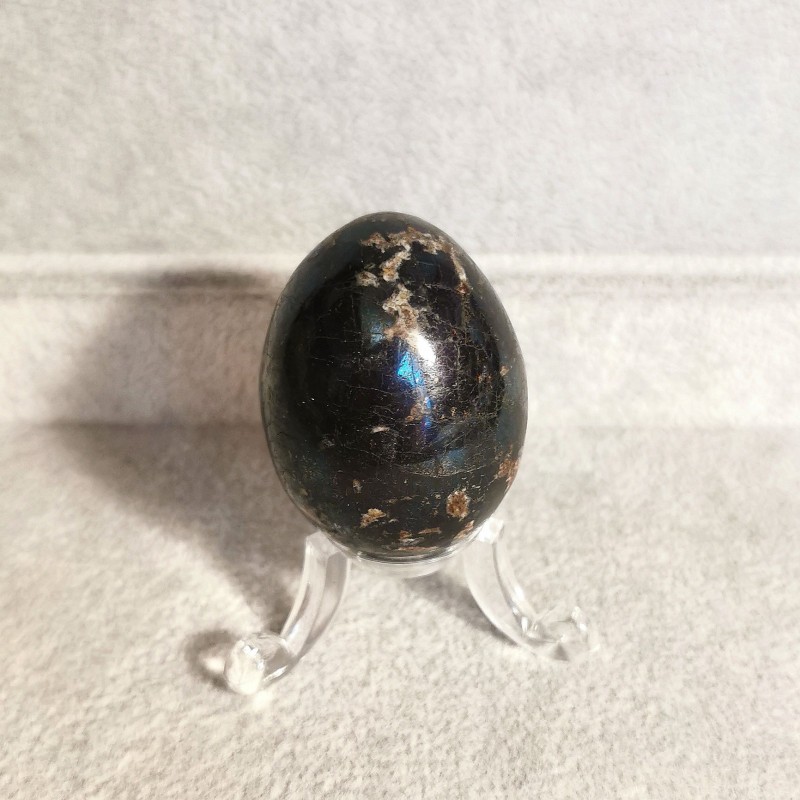 Covellite - œuf pièce unique 2 - 5e chakra de Catalogue pierres et cristaux