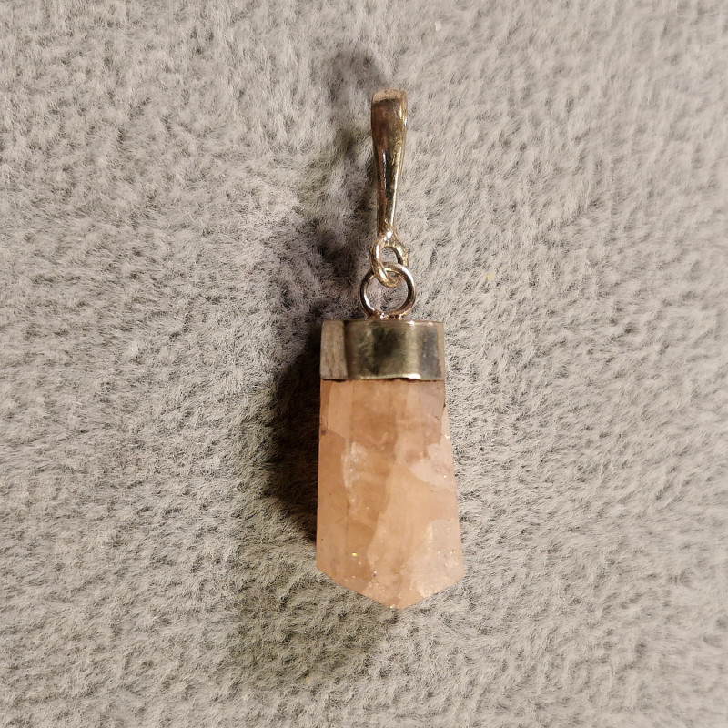 Morganite - pendentif pièce unique 4 - 4ème chakra de Catalogue pierres et cristaux
