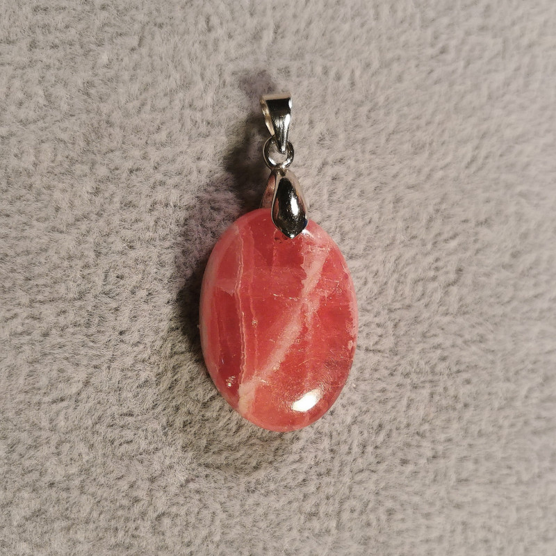 Rhodochrosite - pendentif pièce unique - 1 de Catalogue pierres et cristaux