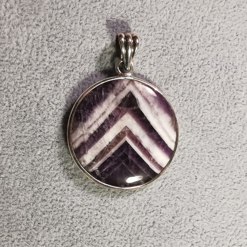 Améthyste - Pendentif monté en argent 1 de Catalogue pierres et cristaux