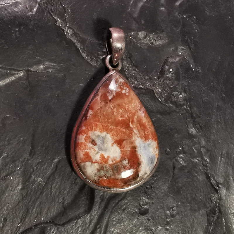 Satellit Stone du Groënland - Pendentif monté en argent 3 de Catalogue pierres et cristaux