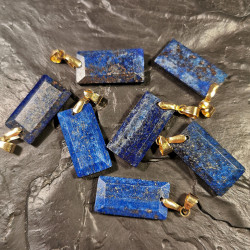 Lapis lazuli - pendentif rectangle - 6e chakra de Catalogue pierres et cristaux