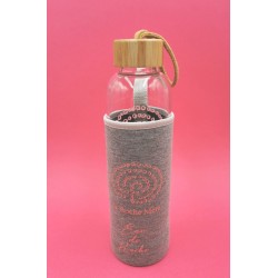 Bouteille nomade eau de Roche - shungite - model bambou