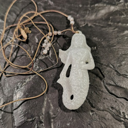 Jadeite de Birmanie - pendentif pièce unique Sirène - 4ème chakra de Catalogue pierres et cristaux