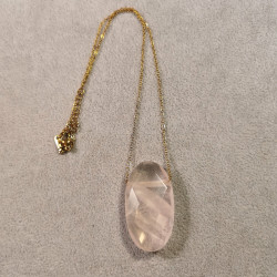 Quartz rose - Pendentif pièce unique 1 de Catalogue pierres et cristaux