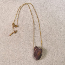 Purpurite - pendentif pièce unique 1 - 7ème chakra de Catalogue pierres et cristaux
