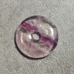 Améthyste - Pendentif donut...