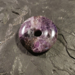 Améthyste - Pendentif donut pièce unique 1 - 7e chakra de Catalogue pierres et cristaux