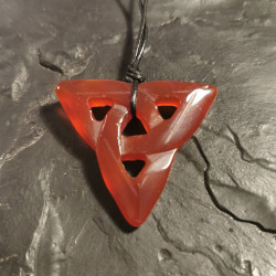 Cornaline - pendentif pièce unique 3 - 2ème chakra de Catalogue pierres et cristaux