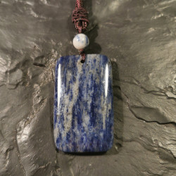 Sodalite - pendentif pièce unique 6 - 6è chakra de Catalogue pierres et cristaux
