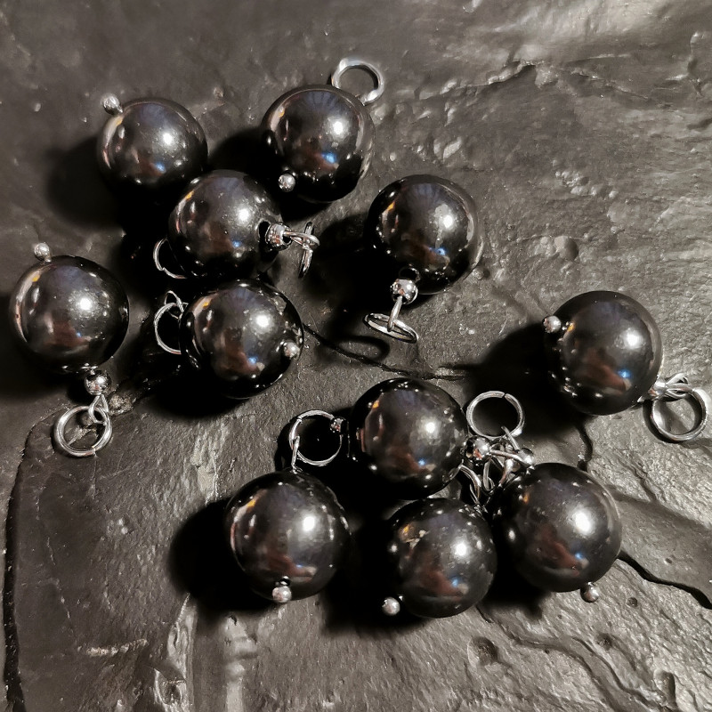 Shungite - pendentif perle 12mm de Catalogue Shungite