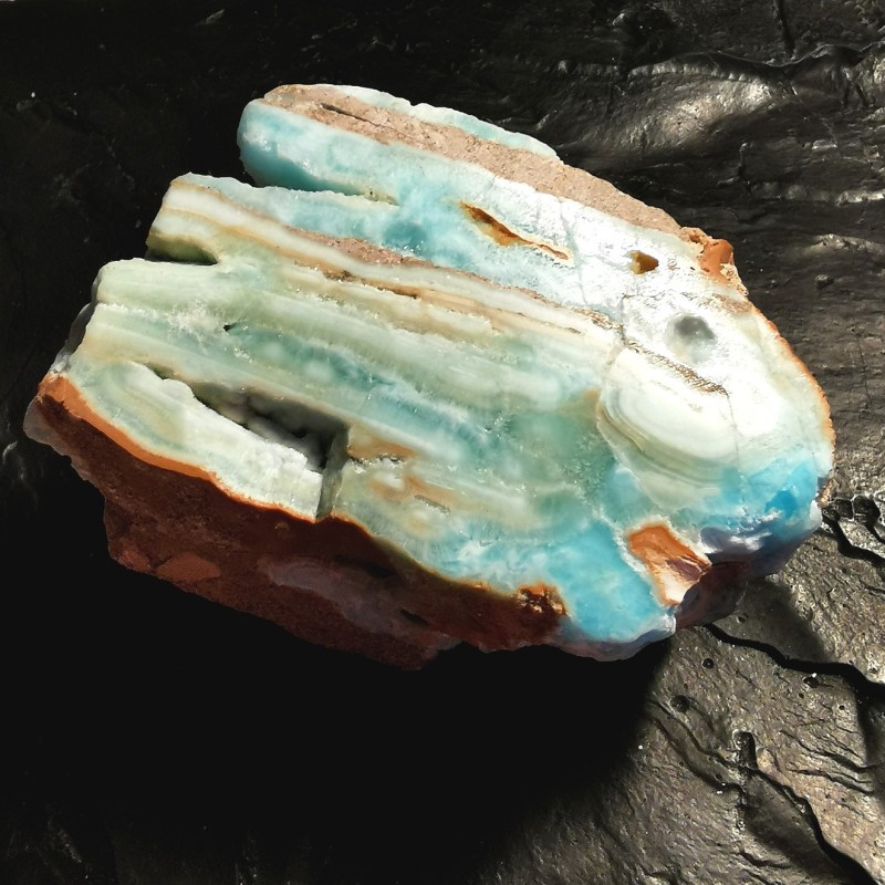 Aragonite bleue - pièce unique 1 - 5e chakra de Catalogue pierres et cristaux
