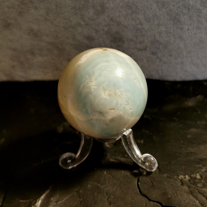 Amazonite - sphère 4cm - pièce unique 1 - chakra turquoise de Catalogue pierres et cristaux