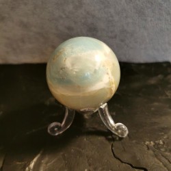 Amazonite - sphère 4cm - pièce unique 1 - chakra turquoise de Catalogue pierres et cristaux