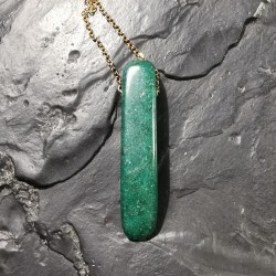 Fuchsite - pendentif pièce unique 2 - 4ème chakra de Catalogue pierres et cristaux