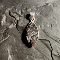 Pendentif de shungite argentée monté en argent - 1 de Catalogue Shungite