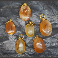 Opale orange - petit pendentif - 2e chakra de Catalogue pierres et cristaux