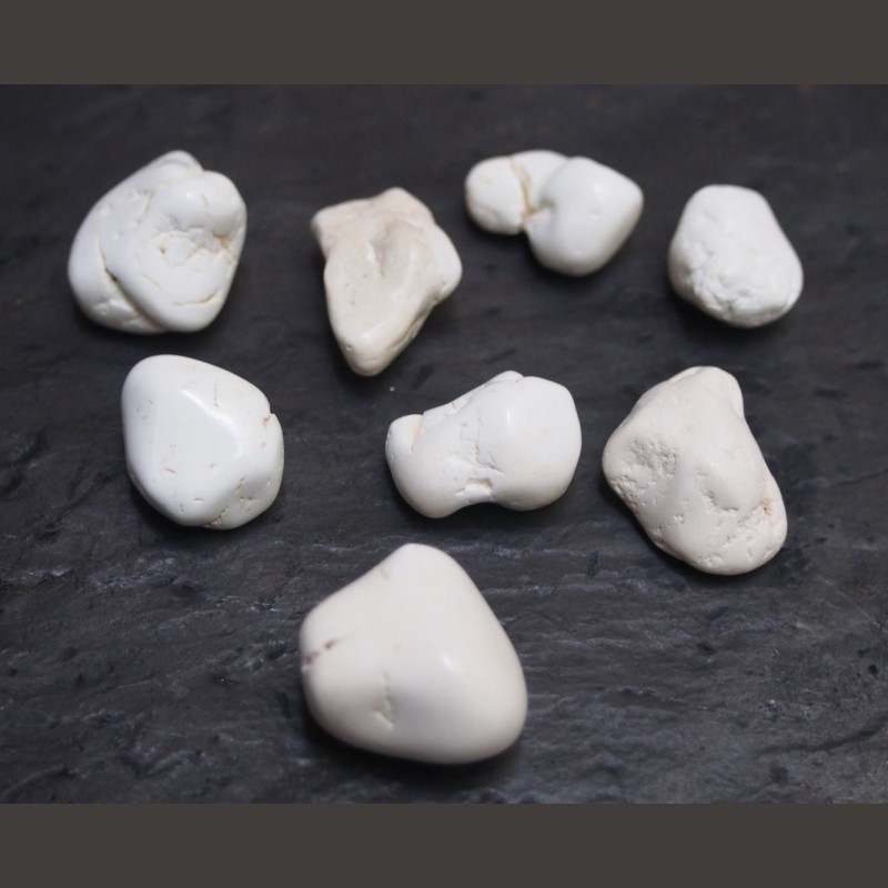 Magnésite - pierre roulée - 2e chakra de Catalogue pierres et cristaux