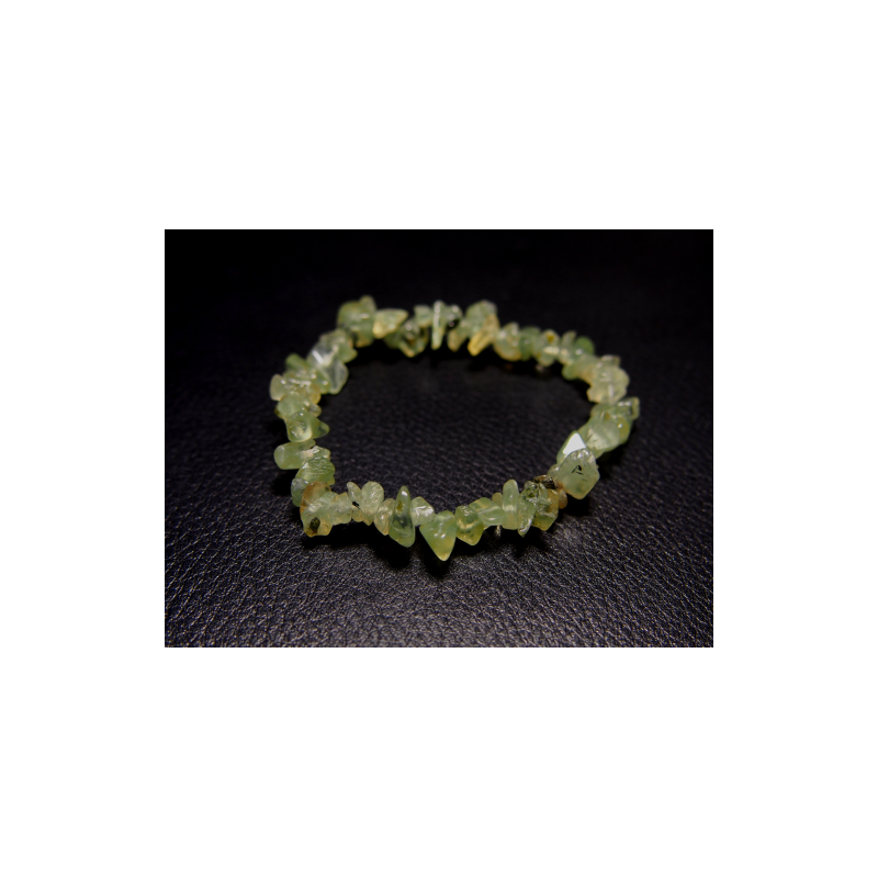 Prehnite - Bracelet baroque - chakra pistache de Bracelets