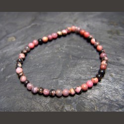 Rhodonite - Bracelet petites perles - 4e chakra de Bracelets