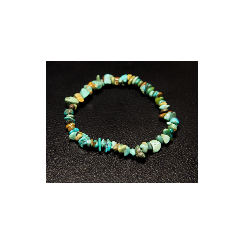Turquoise - Bracelet baroque - chakra turquoise de Bracelets