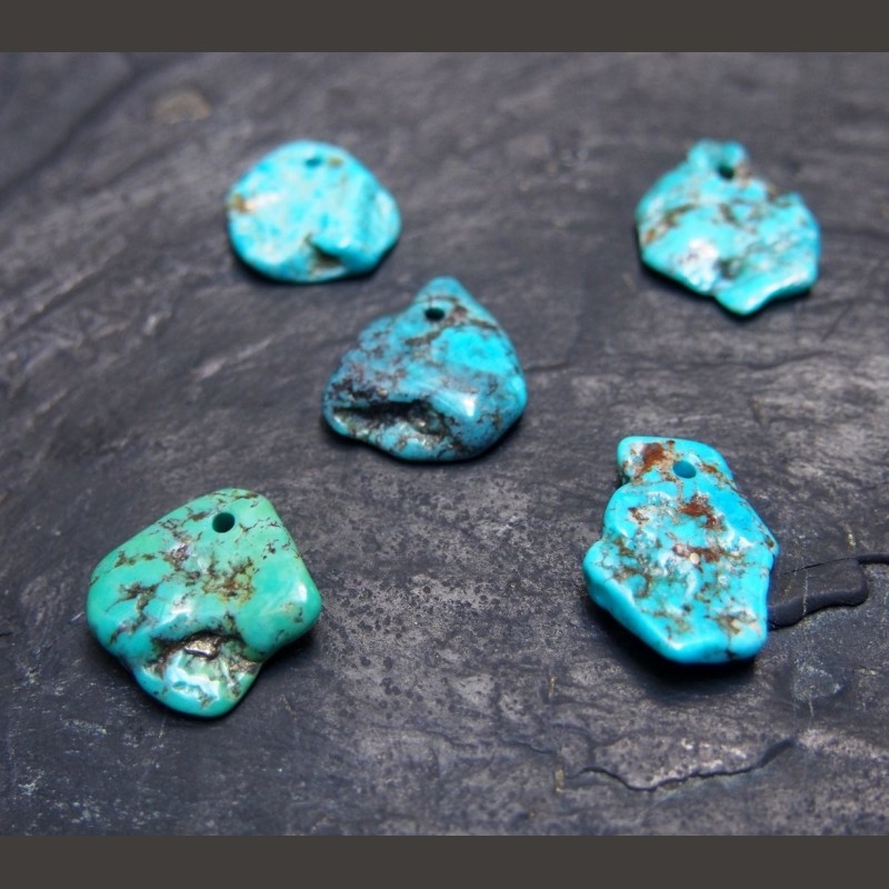 Turquoise du Mexique - pendentif - chakra turquoise de Catalogue pierres et cristaux