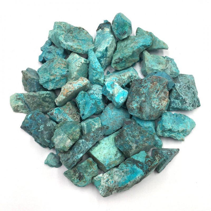 Chrysocolle brute - petite pierre - chakra turquoise de Catalogue pierres et cristaux