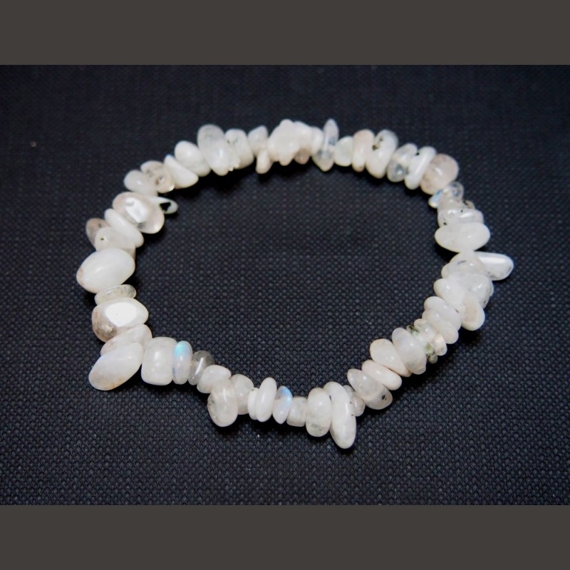 Pierre de Lune - Bracelet baroque - chakra turquoise de Bracelets