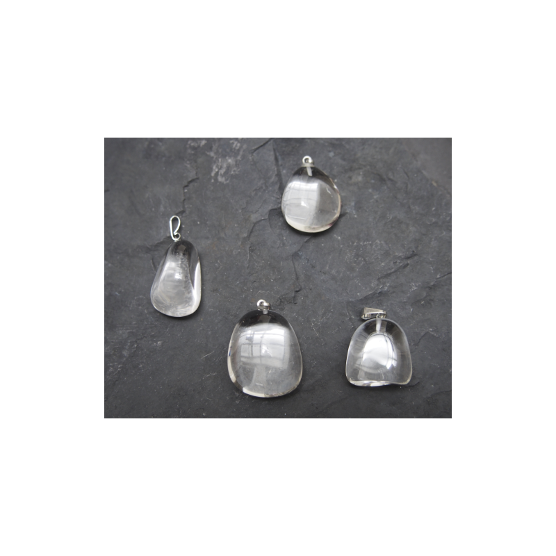 Pendentif de cristal de roche - 6e chakra de Catalogue pierres et cristaux