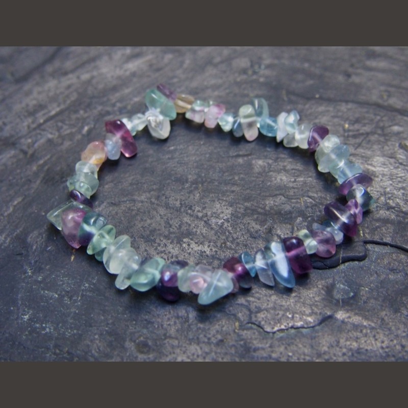 Fluorite - Bracelet baroque - 6e chakra de Bracelets