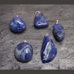 Sodalite - pendentif beliere - 6è chakra de Pierres du 6ème chakra