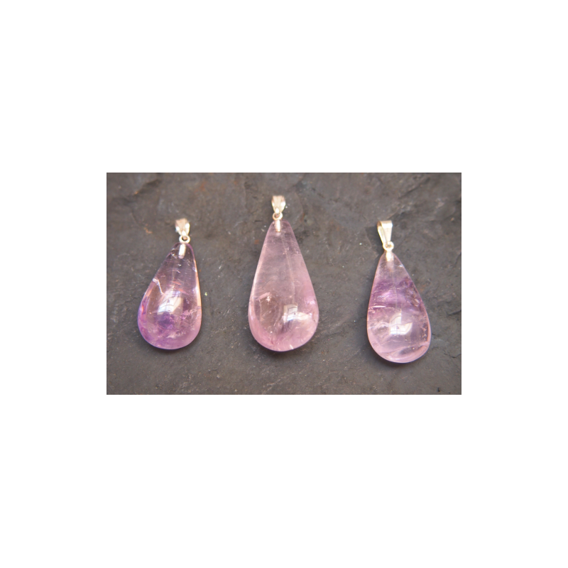 Améthyste - Pendentif bélière - 7e chakra de Catalogue pierres et cristaux