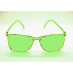 Lunettes Chromothérapie - vert pistache- modèle 1 de Lunettes Chromothérapie