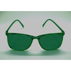 Lunettes Chromothérapie - vert emeraude - modèle 1 de Lunettes Chromothérapie
