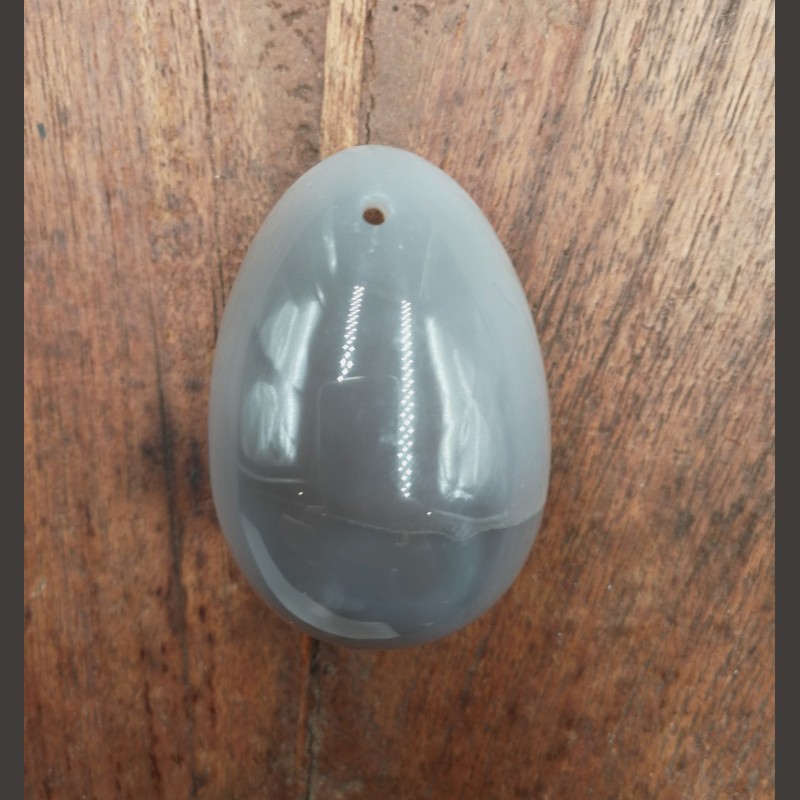 Agate - Œuf de yoni S percé - 2ème chakra de Œufs de Yoni - lithothérapie