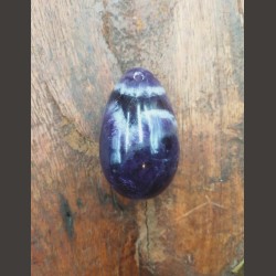 Œuf d'améthyste M percé - 7ème chakra de Pierres du 7ème chakra