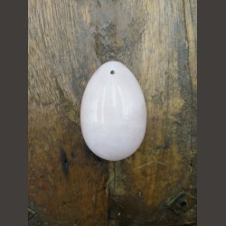 Œuf de jade blanc S percé - 6ème chakra de Pierres du 6ème chakra