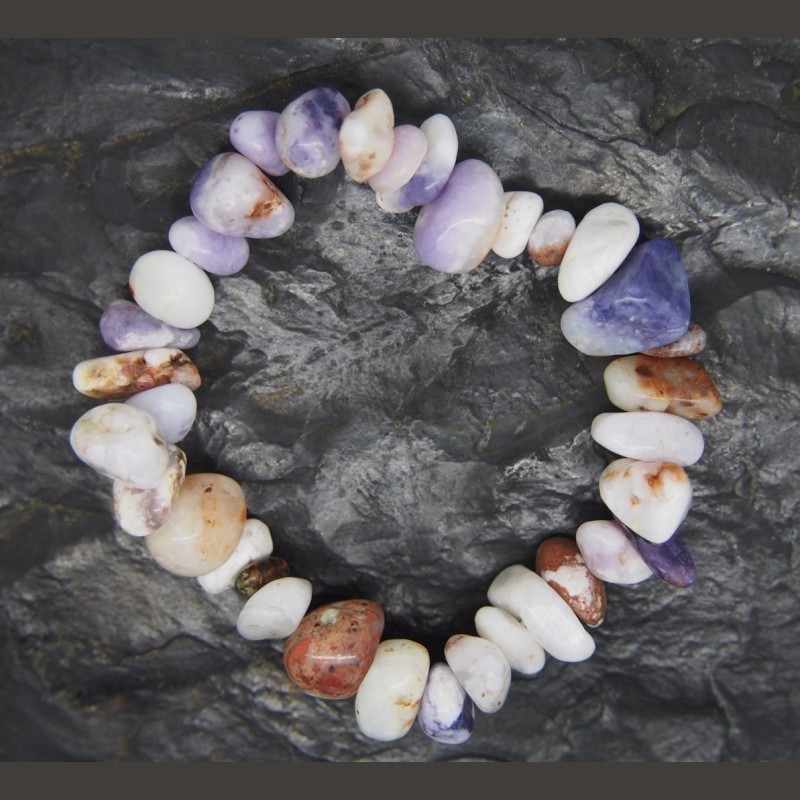 Bracelet 7 Chakras En Pierre Baroque - Protection Énergétique - Neuf Avec Étiquettes
