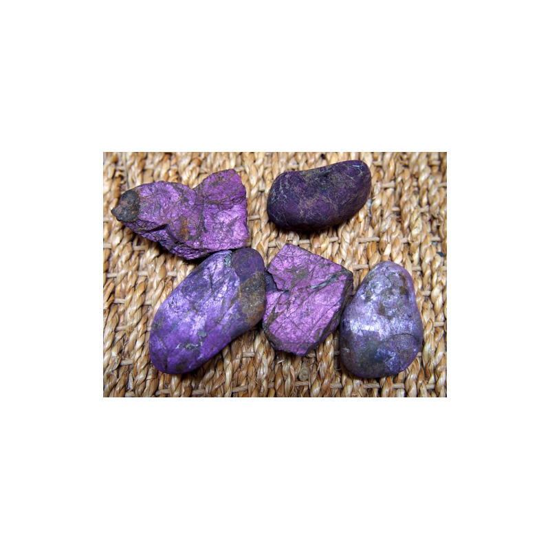Purpurite roulée - 7ème chakra de Catalogue pierres et cristaux
