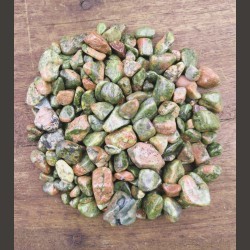 Unakite - Gravillons - chakra pistache de Catalogue pierres et cristaux