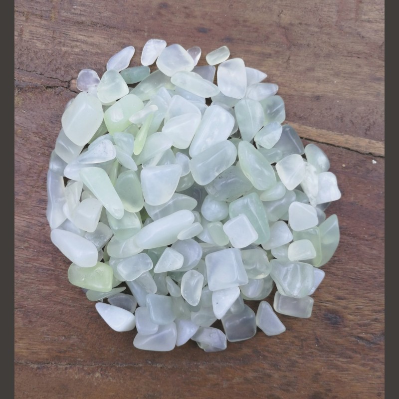 Serpentine bowenite - Gravillons - chakra pistache de Catalogue pierres et cristaux