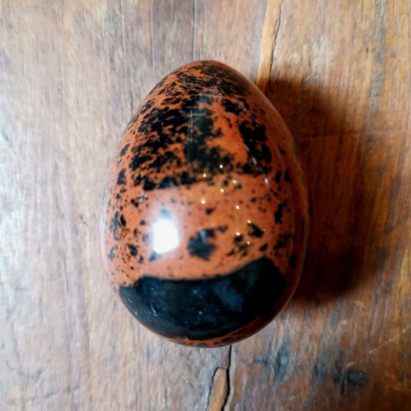 Petit oeuf de Obsidienne acajou - 1er chakra