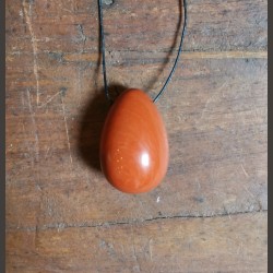 Jaspe rouge - Œuf de yoni M percé - 1er chakra de Pierres du 1er chakra