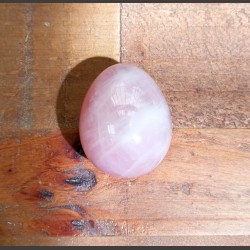 Quartz rose - Œuf de yoni L - 4ème chakra de Pierres du 4ème chakra