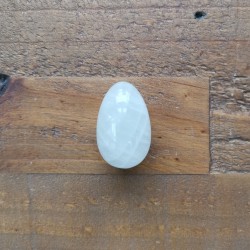 Cristal de roche - Œuf de yoni S - 6e chakra de Pierres du 6ème chakra