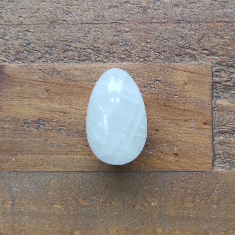 Cristal de roche - Œuf de yoni M - 6e chakra de Pierres du 6ème chakra