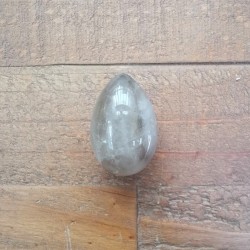 Quartz fumé - Œuf de yoni M - 1er chakra de Pierres du 1er chakra