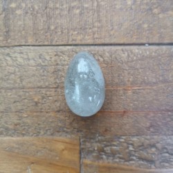 Quartz fumé - Œuf de yoni S - 1er chakra de Pierres du 1er chakra