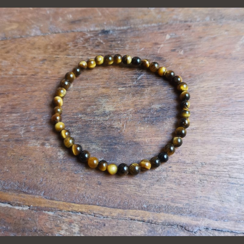 Œil de tigre - Bracelet enfant 4mm - 3e chakra de Bracelets