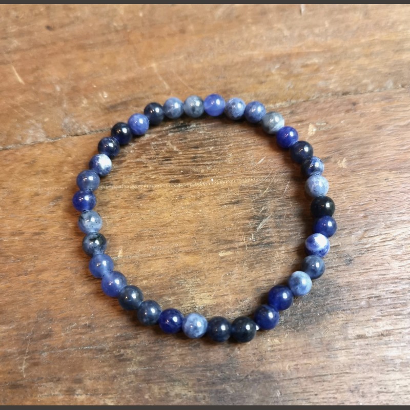 Sodalite - Bracelet enfant perles 4mm - 6e chakra de Bracelets